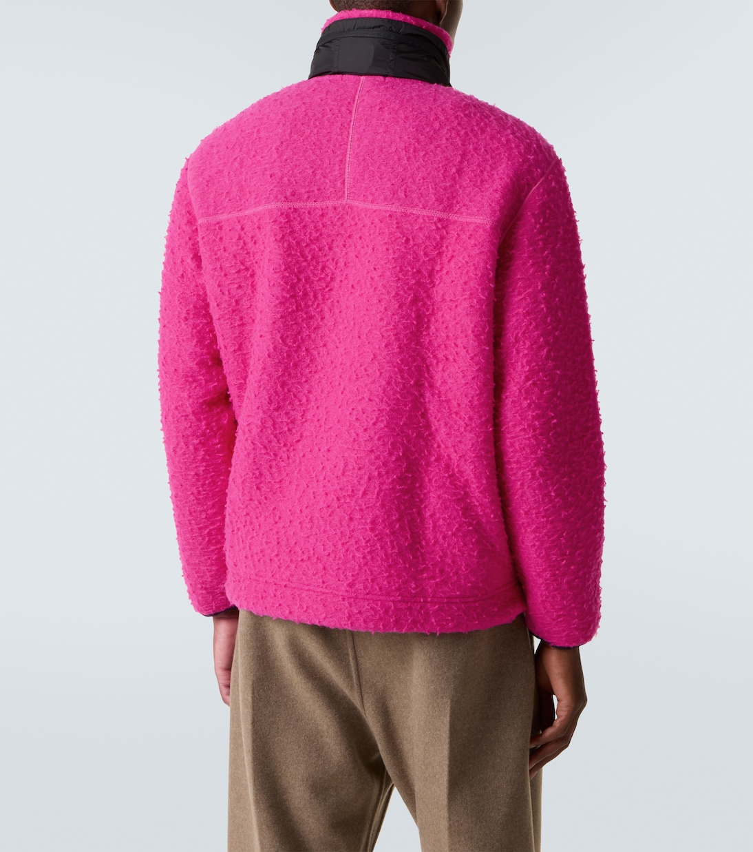 Marina wool-blend fleece half-zip sweater | Stone Island