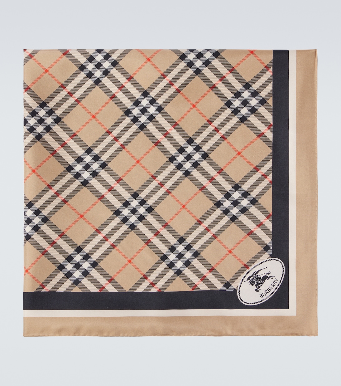 Sciarpa Burberry Check in twill di seta | Burberry