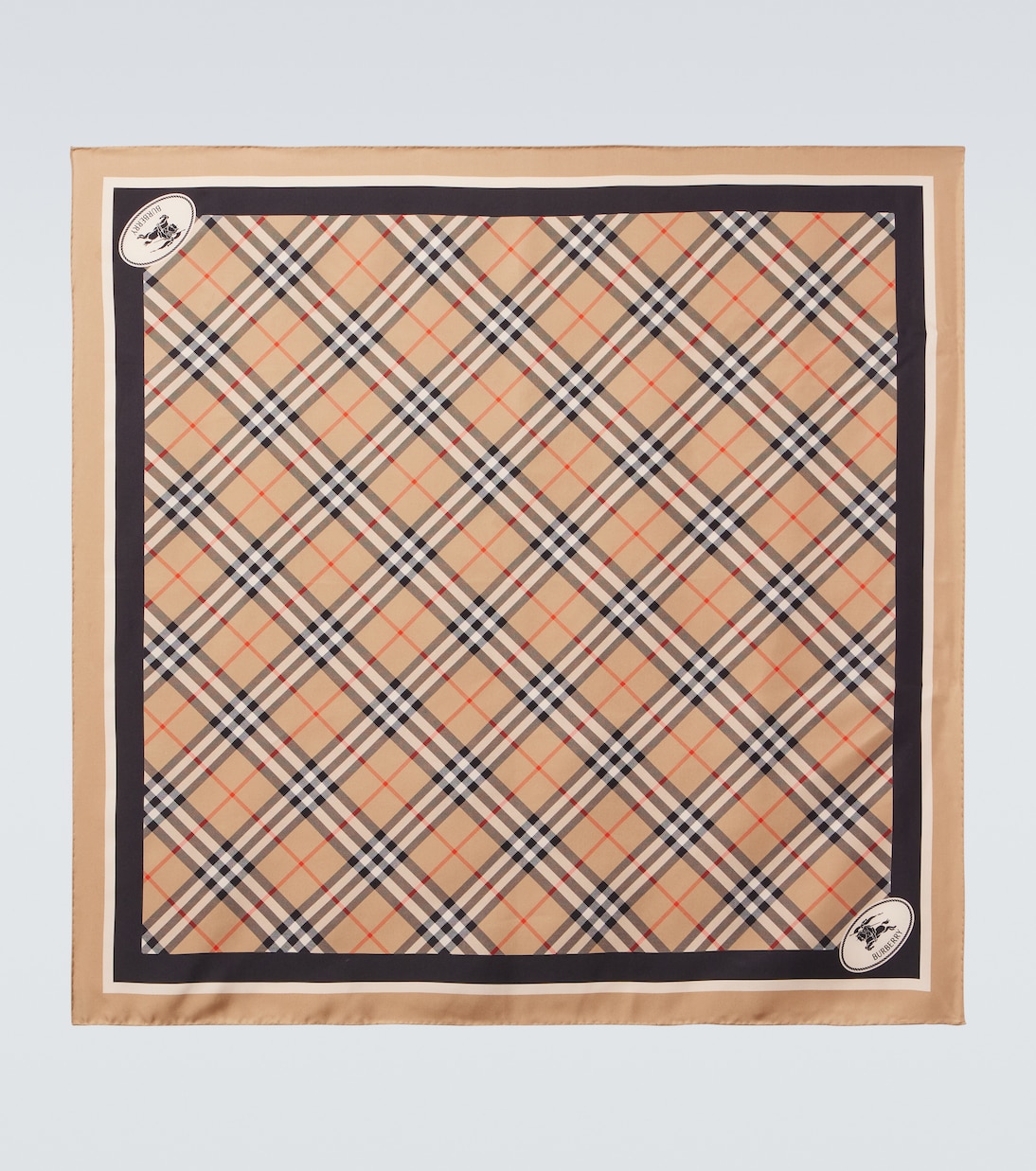 Sciarpa Burberry Check in twill di seta | Burberry