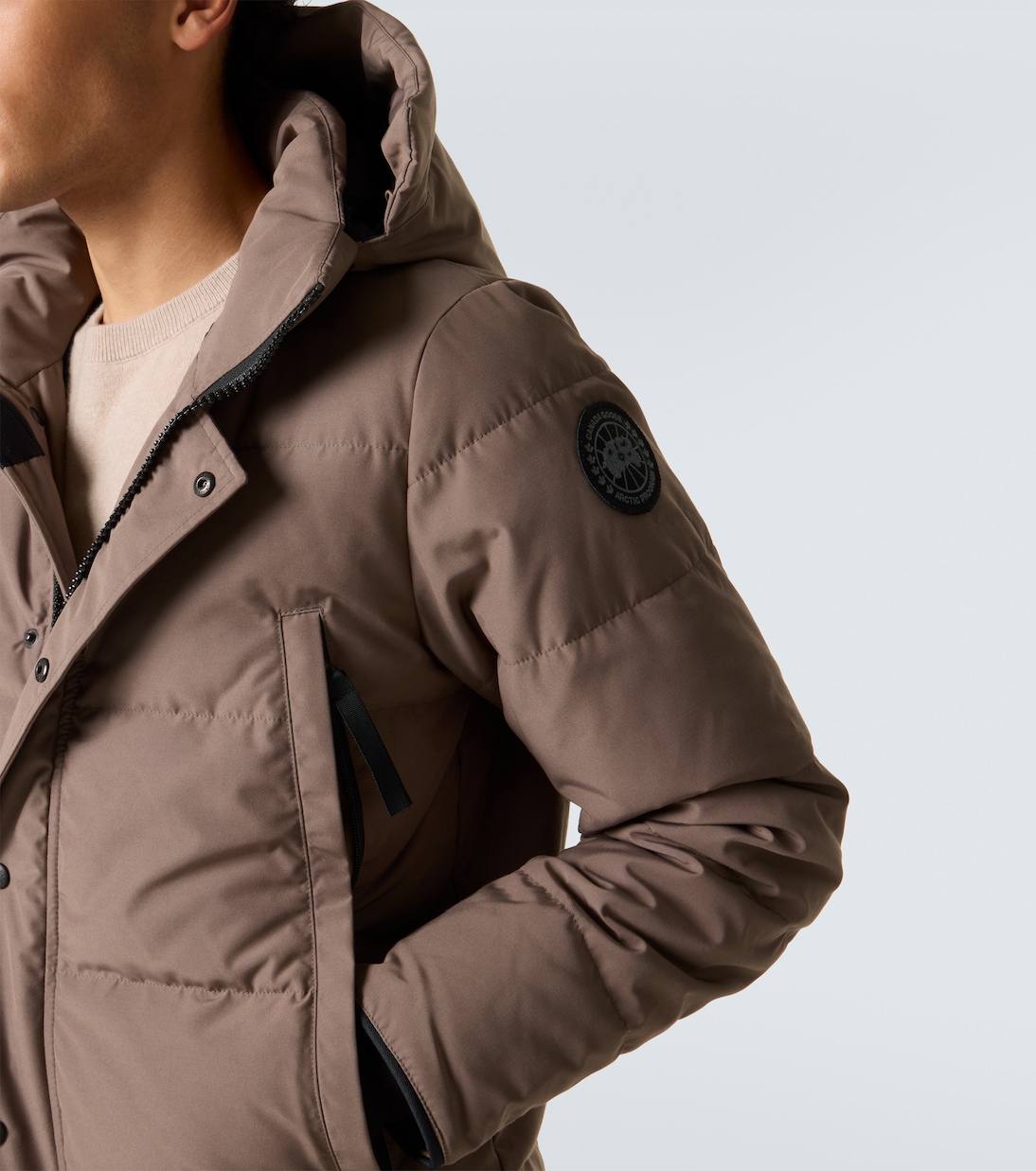 Black Label Wyndham hooded down jacket | Canada Goose