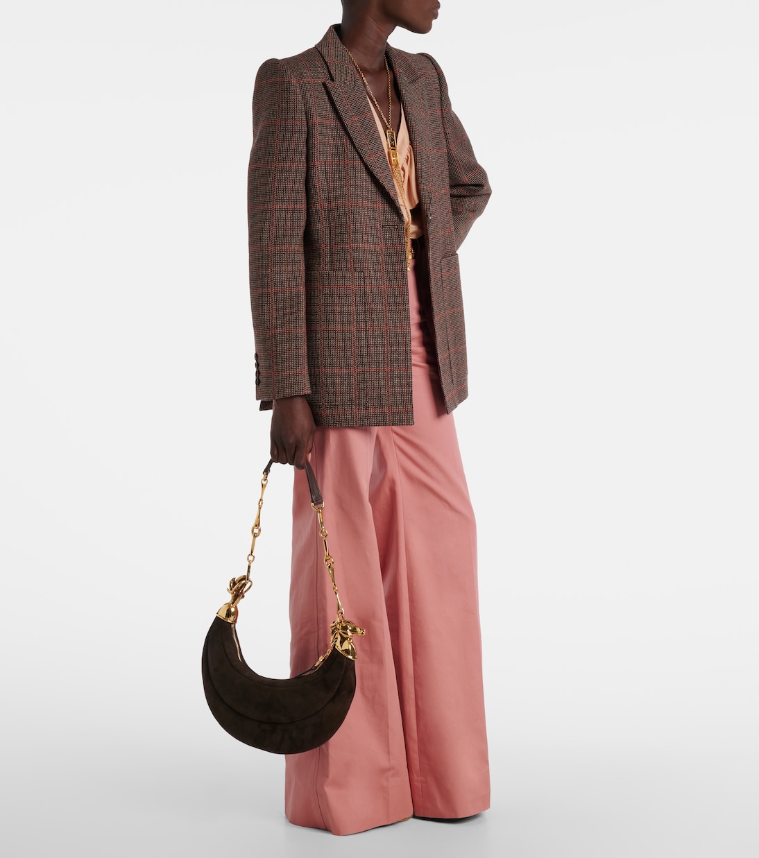 Blazer de lana virgen a cuadros | Chloé