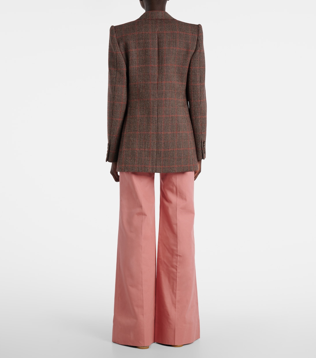 Blazer de lana virgen a cuadros | Chloé