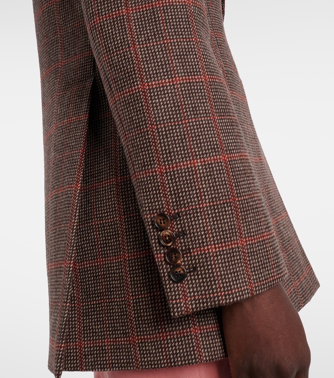 Blazer de lana virgen a cuadros | Chloé