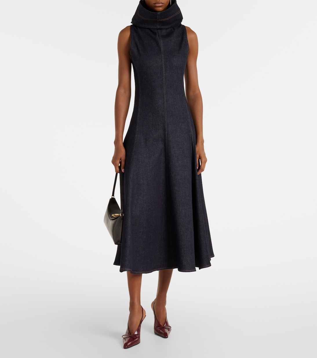 Denim midi dress | Jacquemus