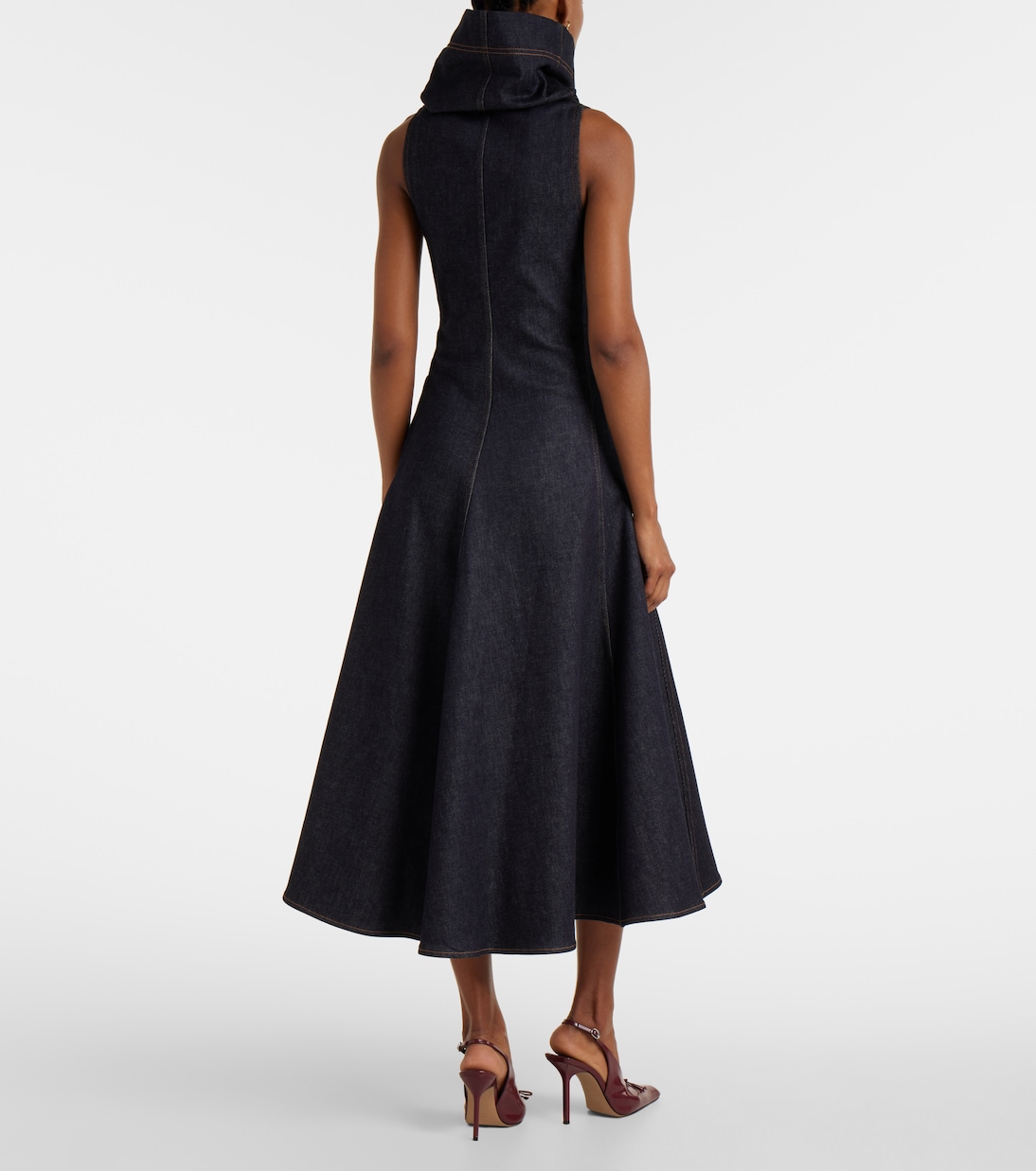 Denim midi dress | Jacquemus