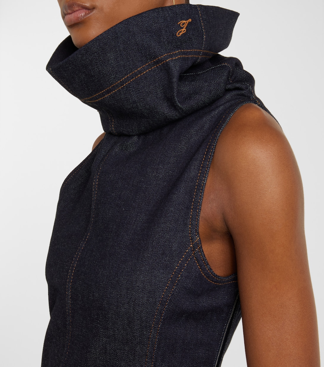 Denim midi dress | Jacquemus