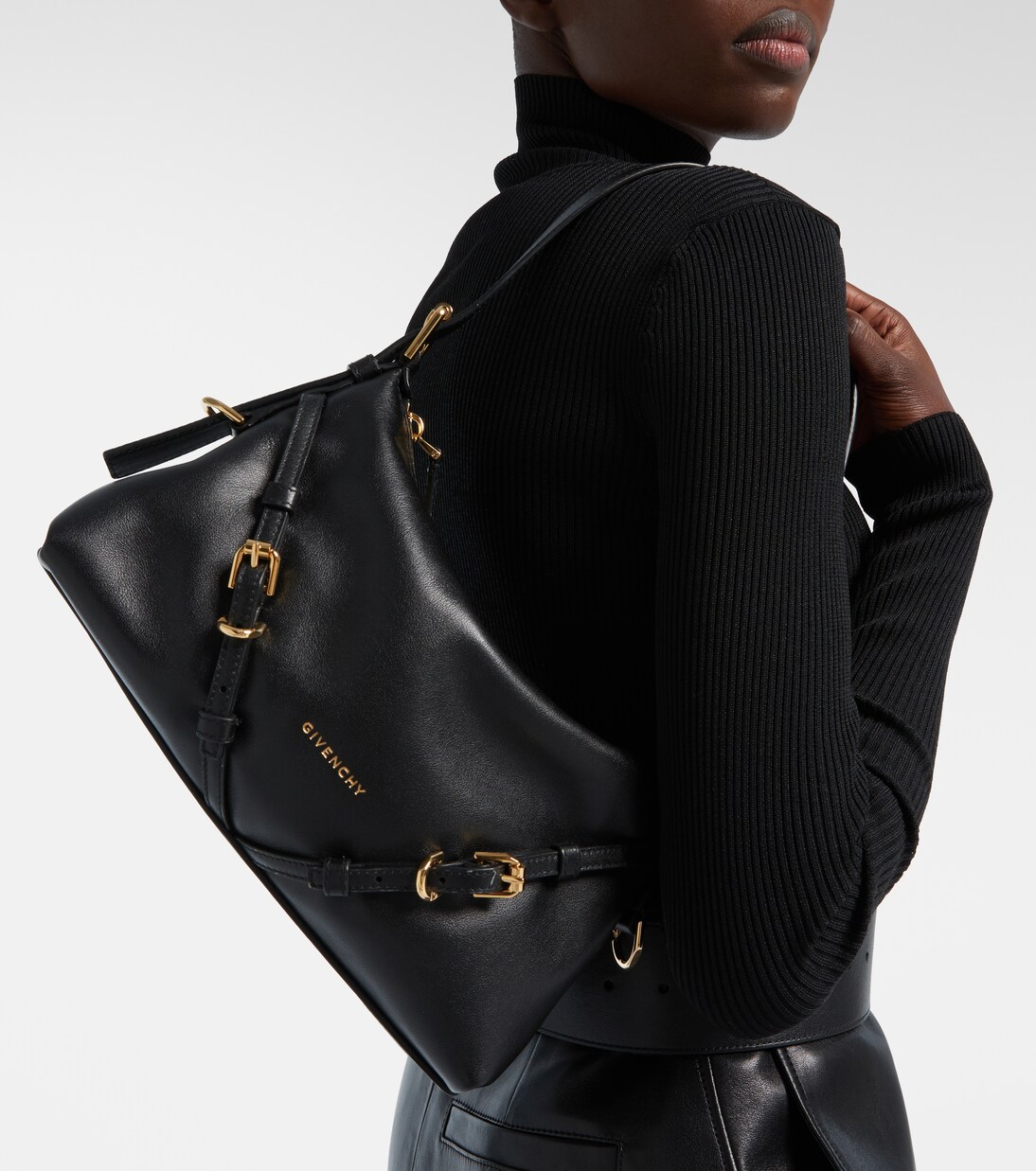 Voyou Mini leather shoulder bag | Givenchy
