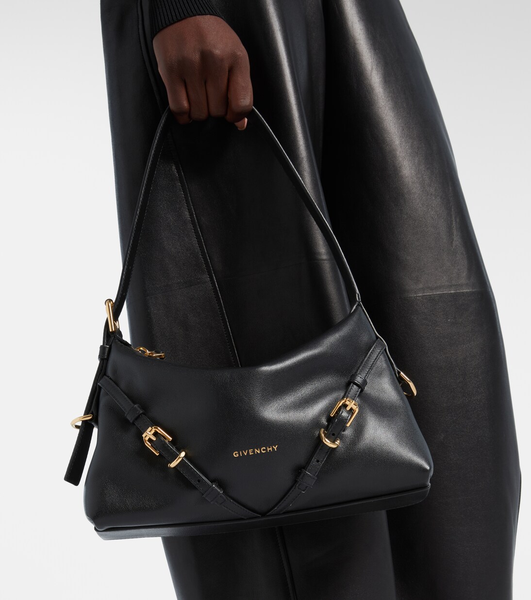 Voyou Mini leather shoulder bag | Givenchy