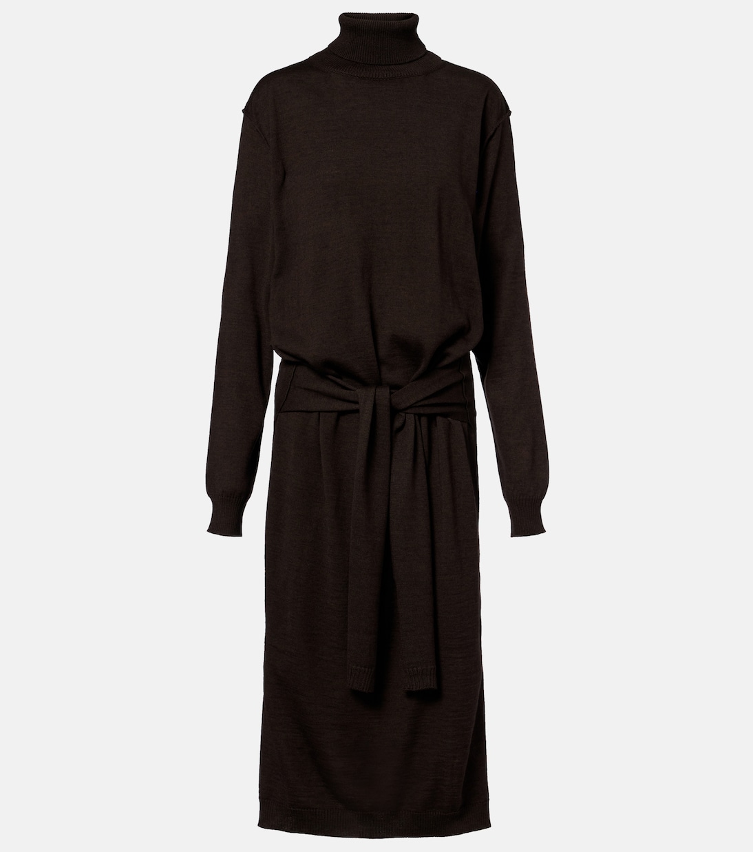 Turtleneck wool-blend midi dress | Lemaire