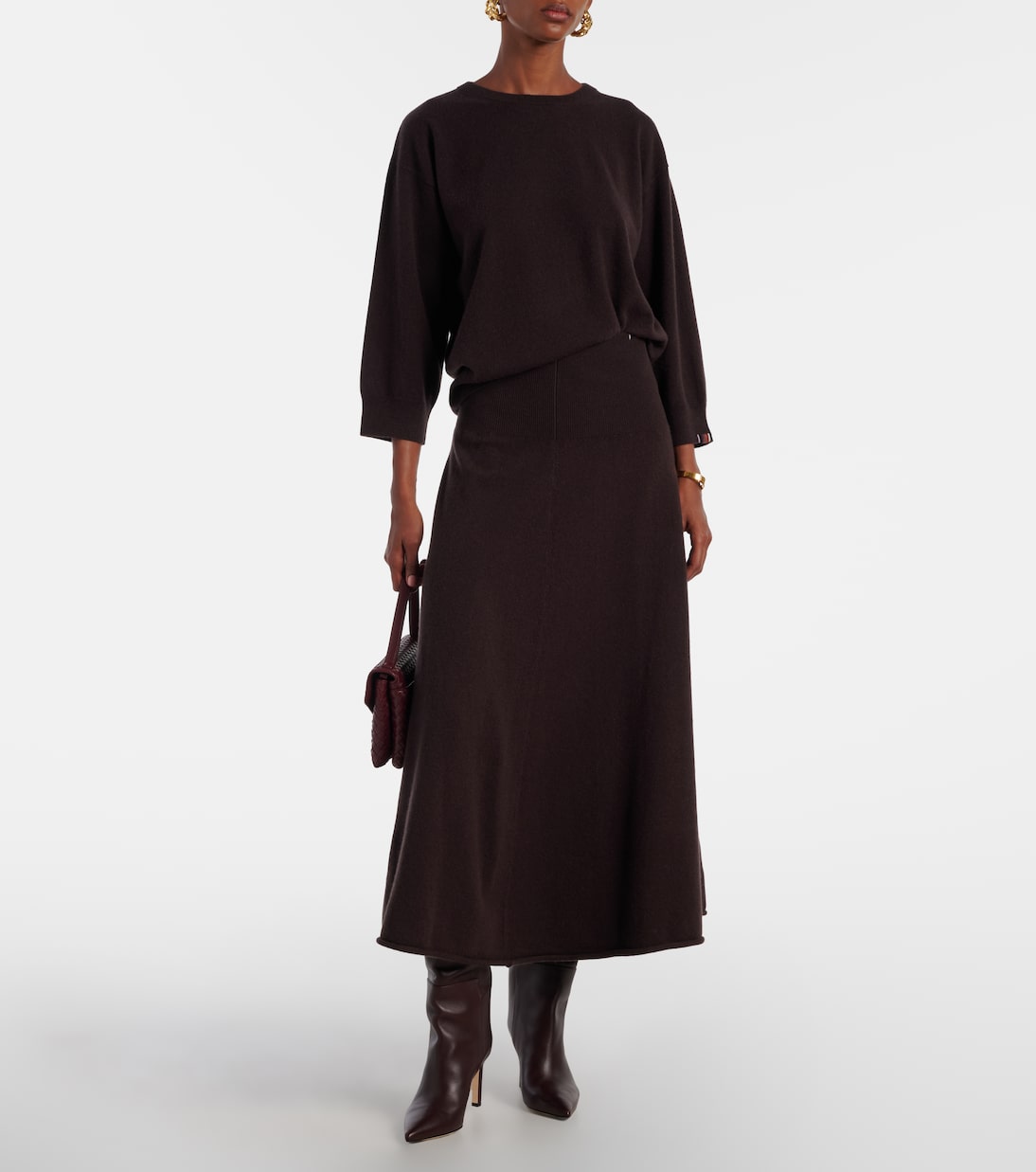 Maxirock N°388 Ease aus einem Kaschmirgemisch | Extreme Cashmere