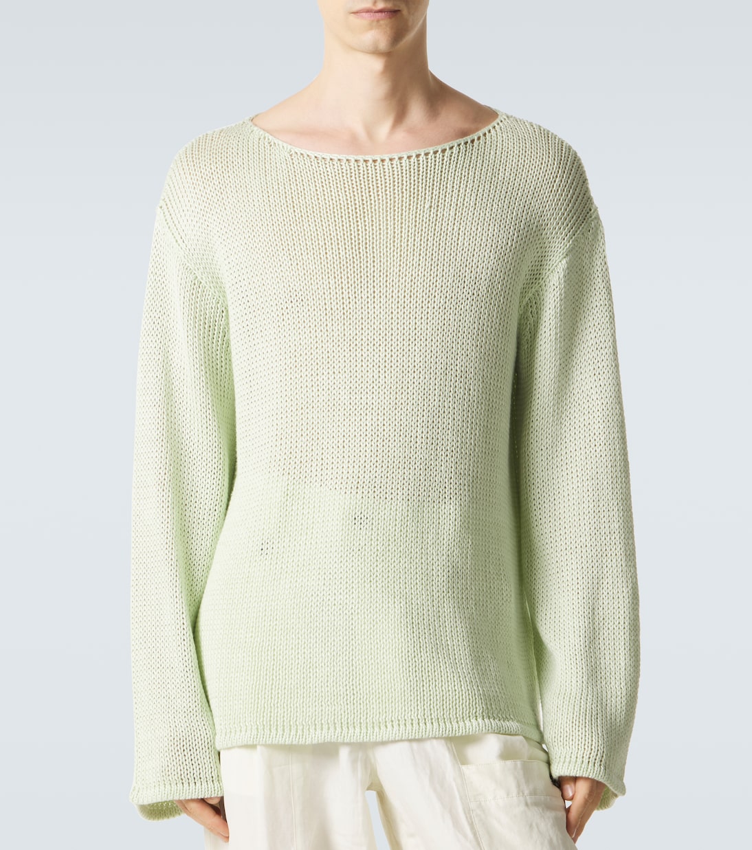 Open-knit linen-blend sweater | Giorgio Armani