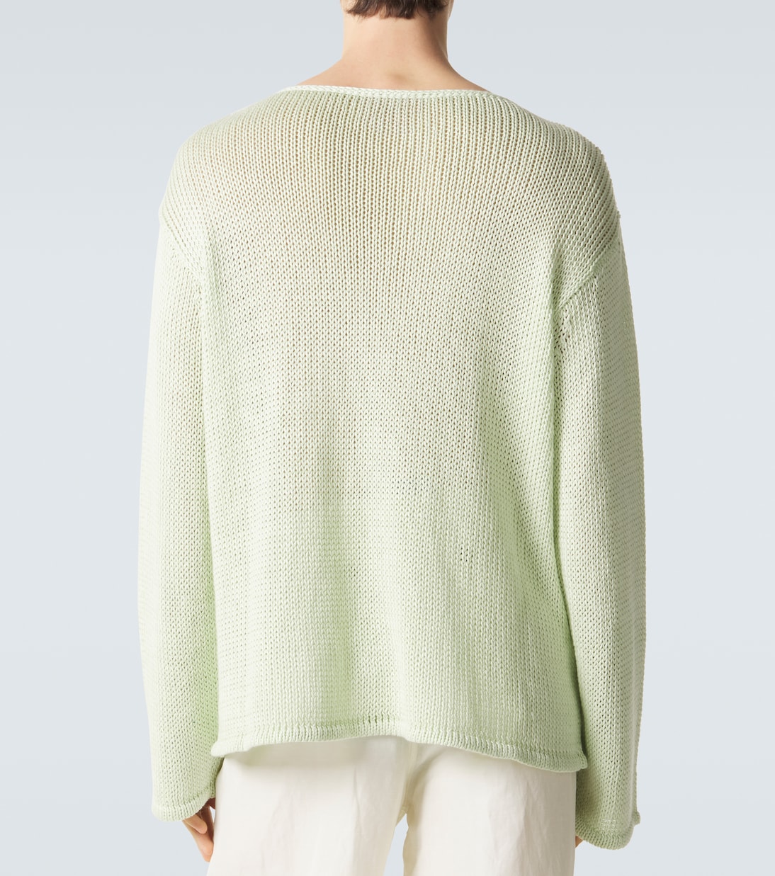 Open-knit linen-blend sweater | Giorgio Armani