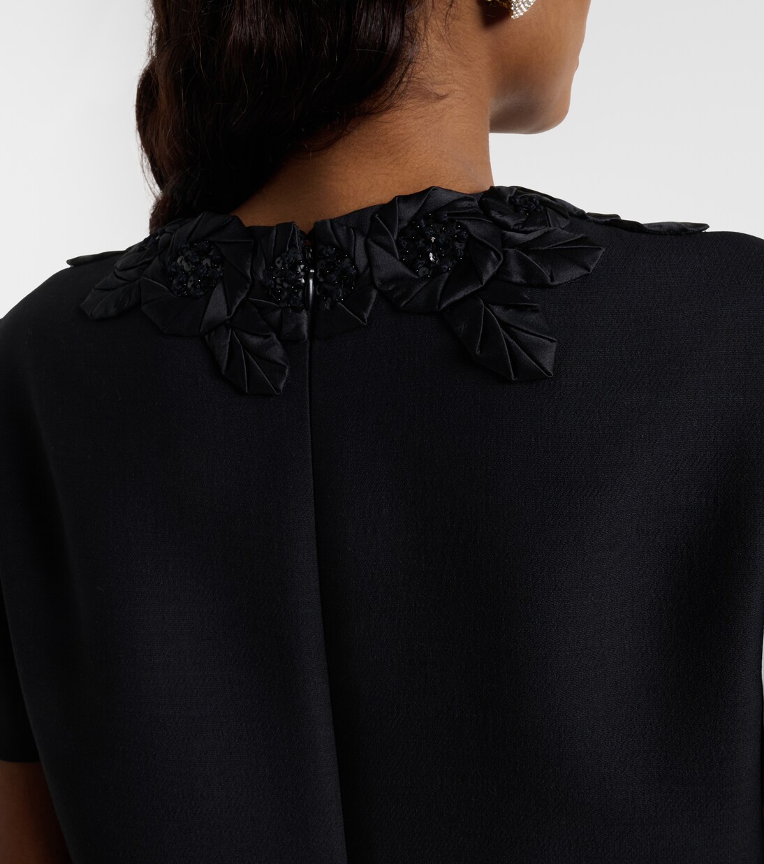 Verziertes Minikleid aus Wolle und Seide | Valentino