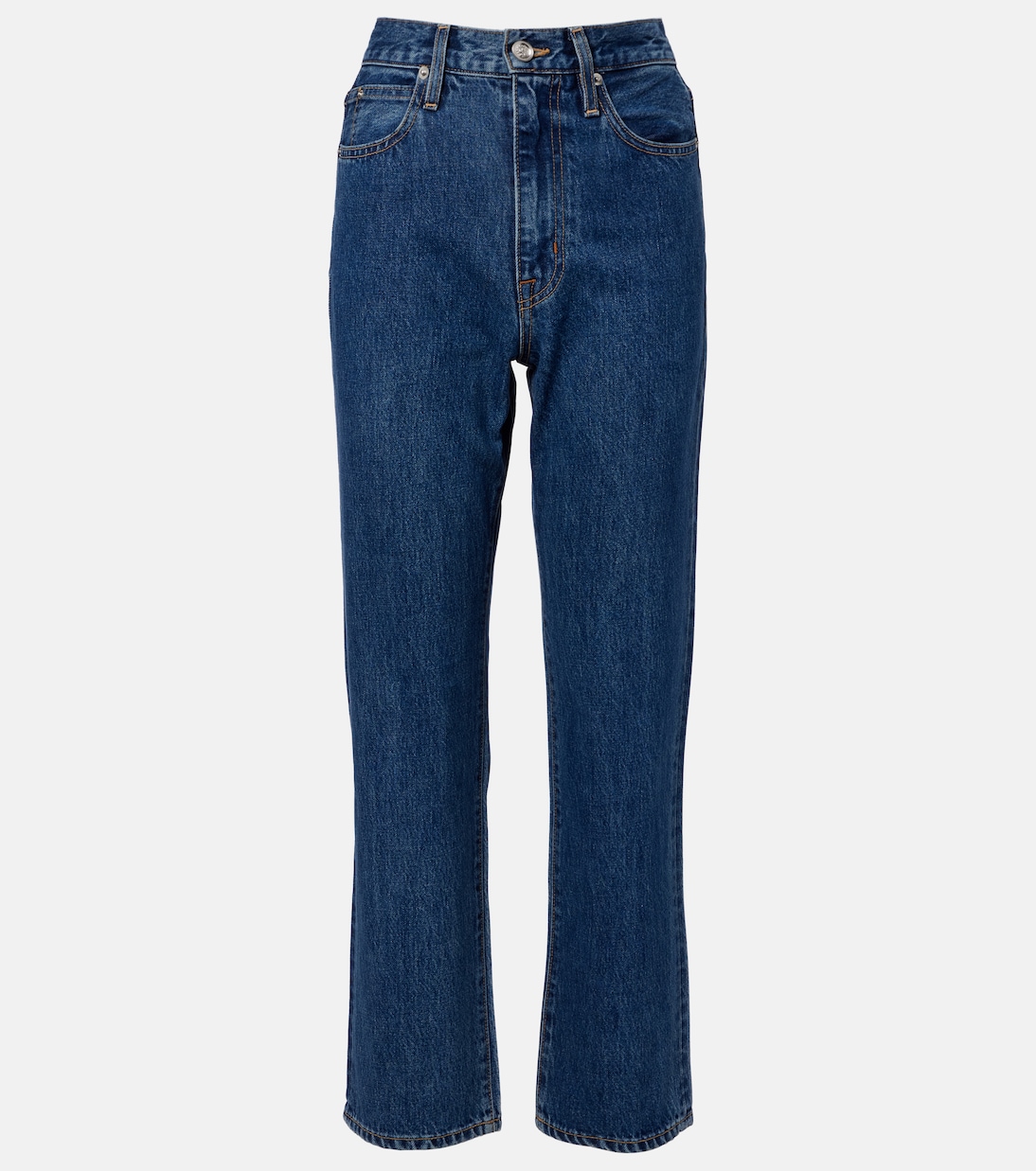 London cropped high-rise straight jeans | Slvrlake