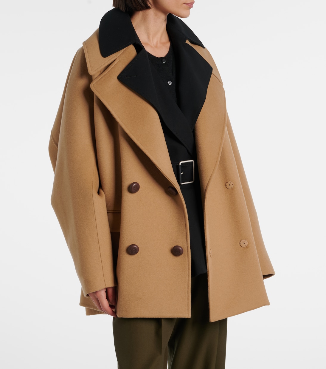 Oversized wool peacoat | Loewe