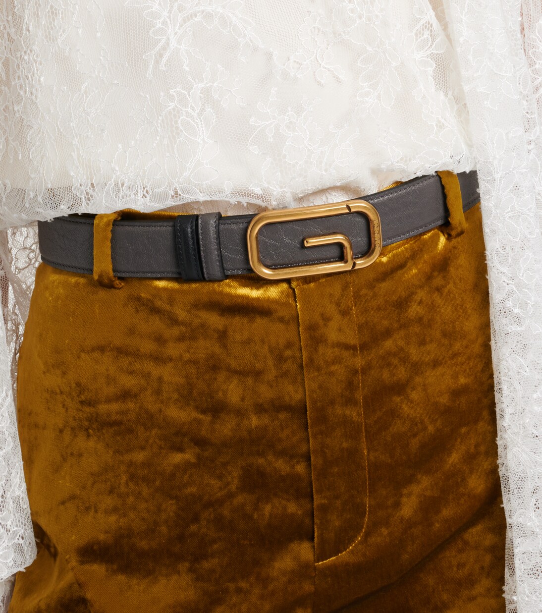 Square G reversible leather belt | Gucci
