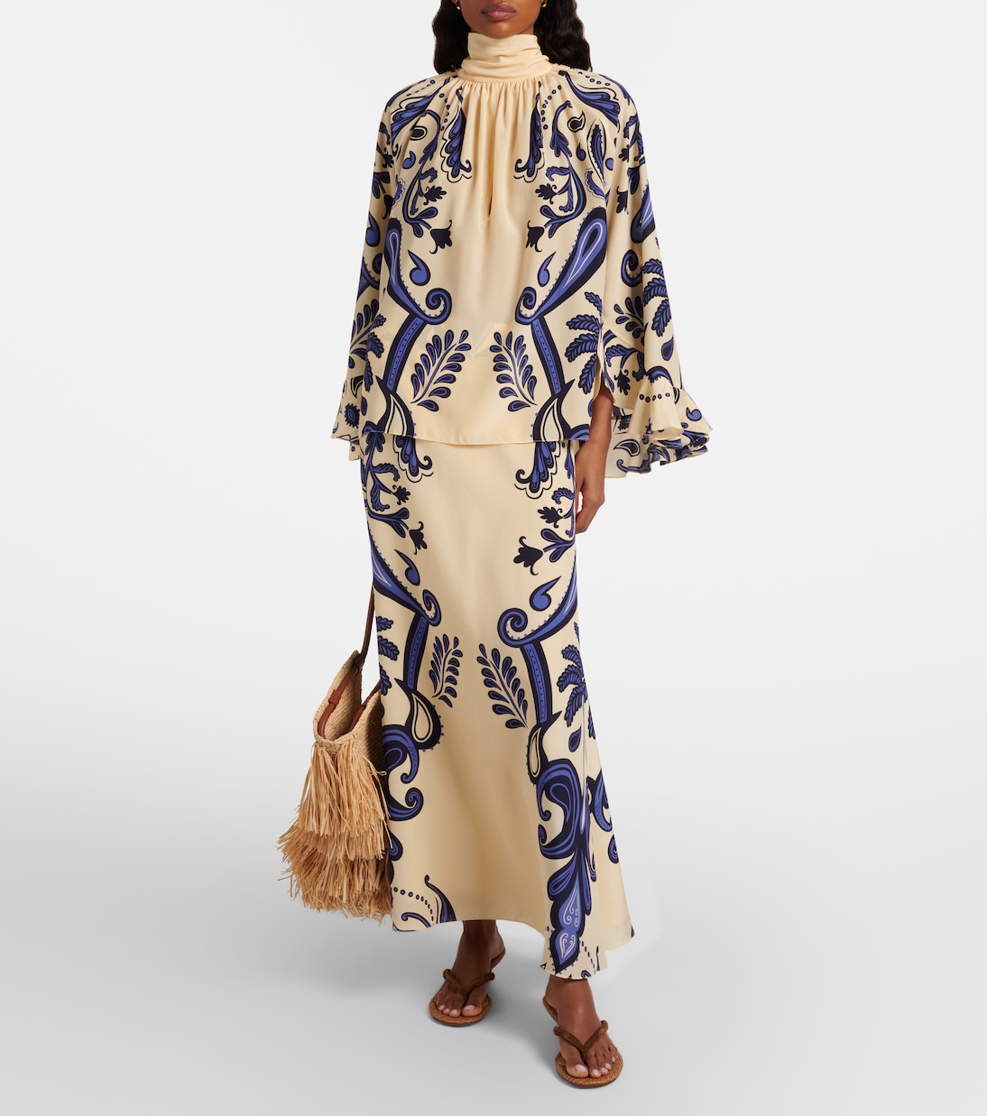 Paisley silk blouse | Johanna Ortiz