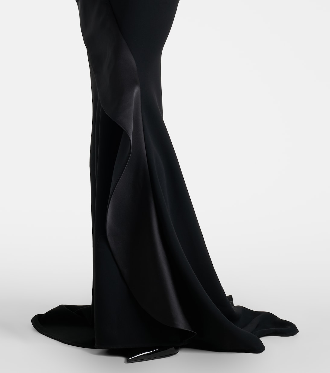 Provocateur halterneck peplum satin gown | Maticevski