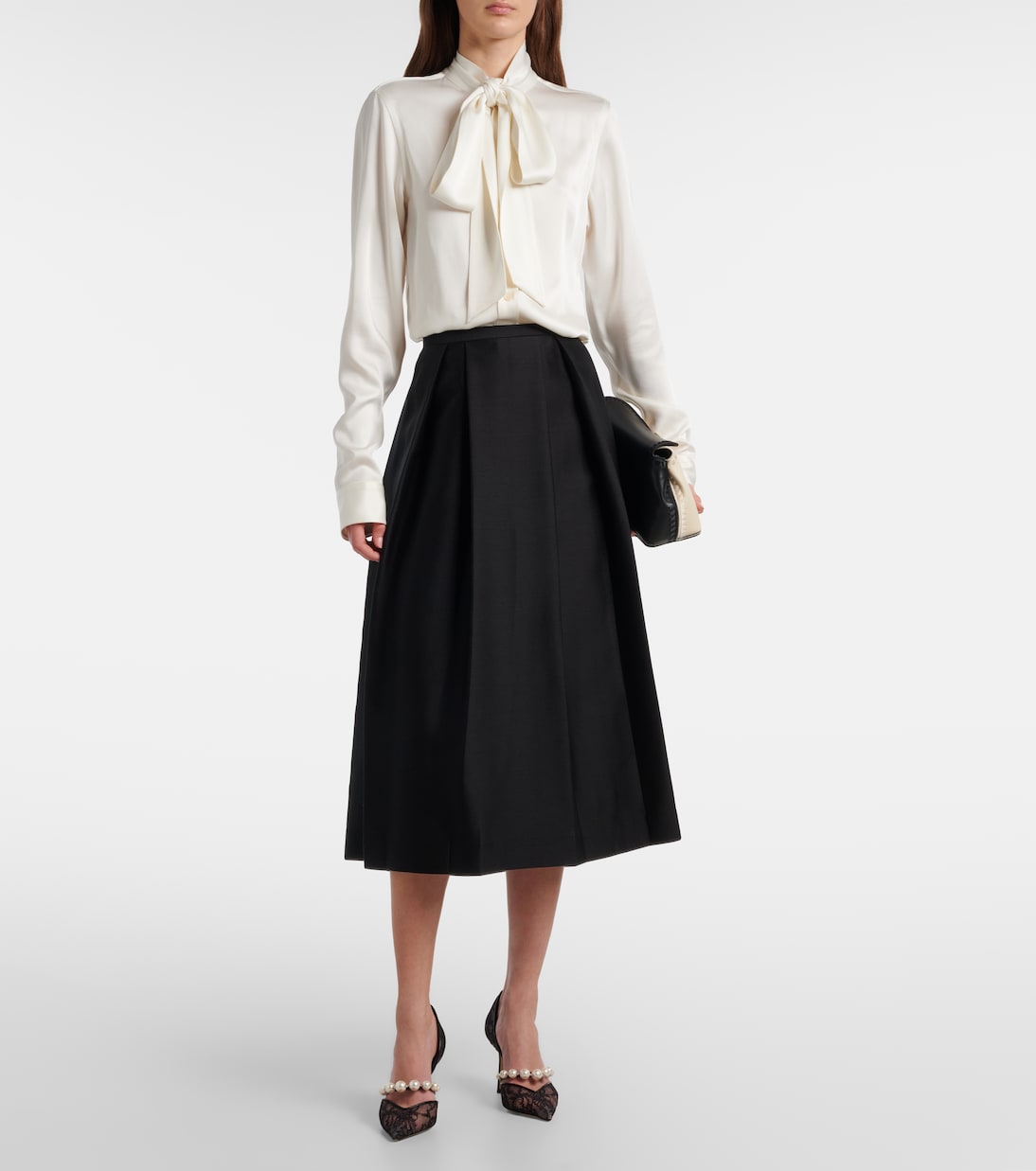 Aurelie 85 lace and leather pumps | Jimmy Choo