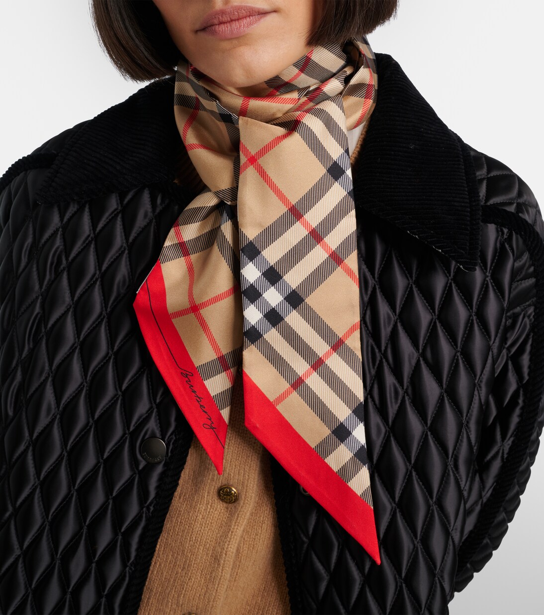 Burberry Check silk scarf | Burberry