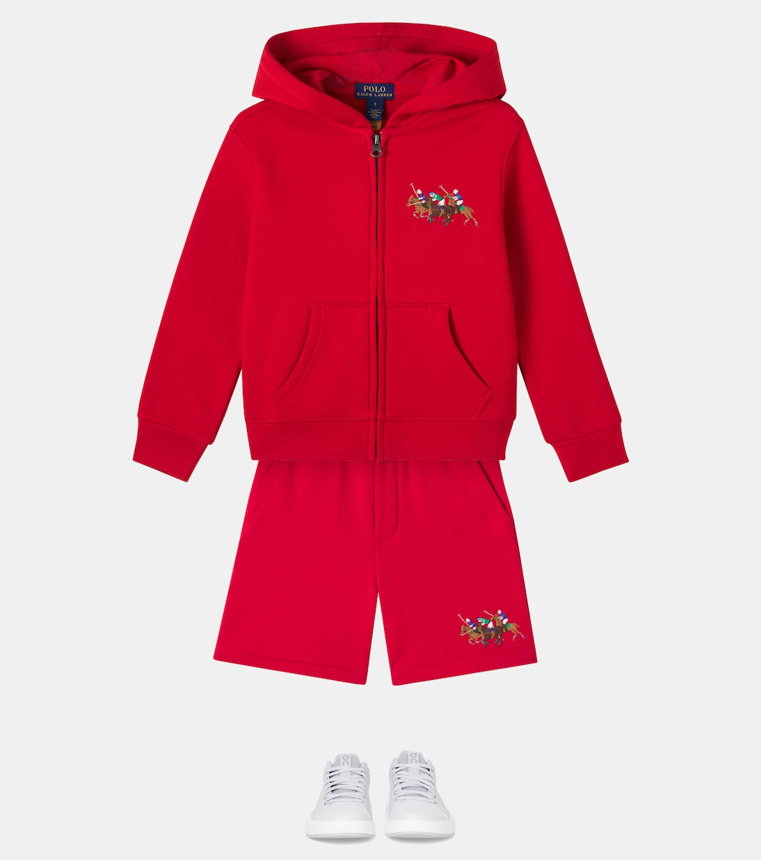 Sudadera en mezcla de algodón bordada | Polo Ralph Lauren Kids