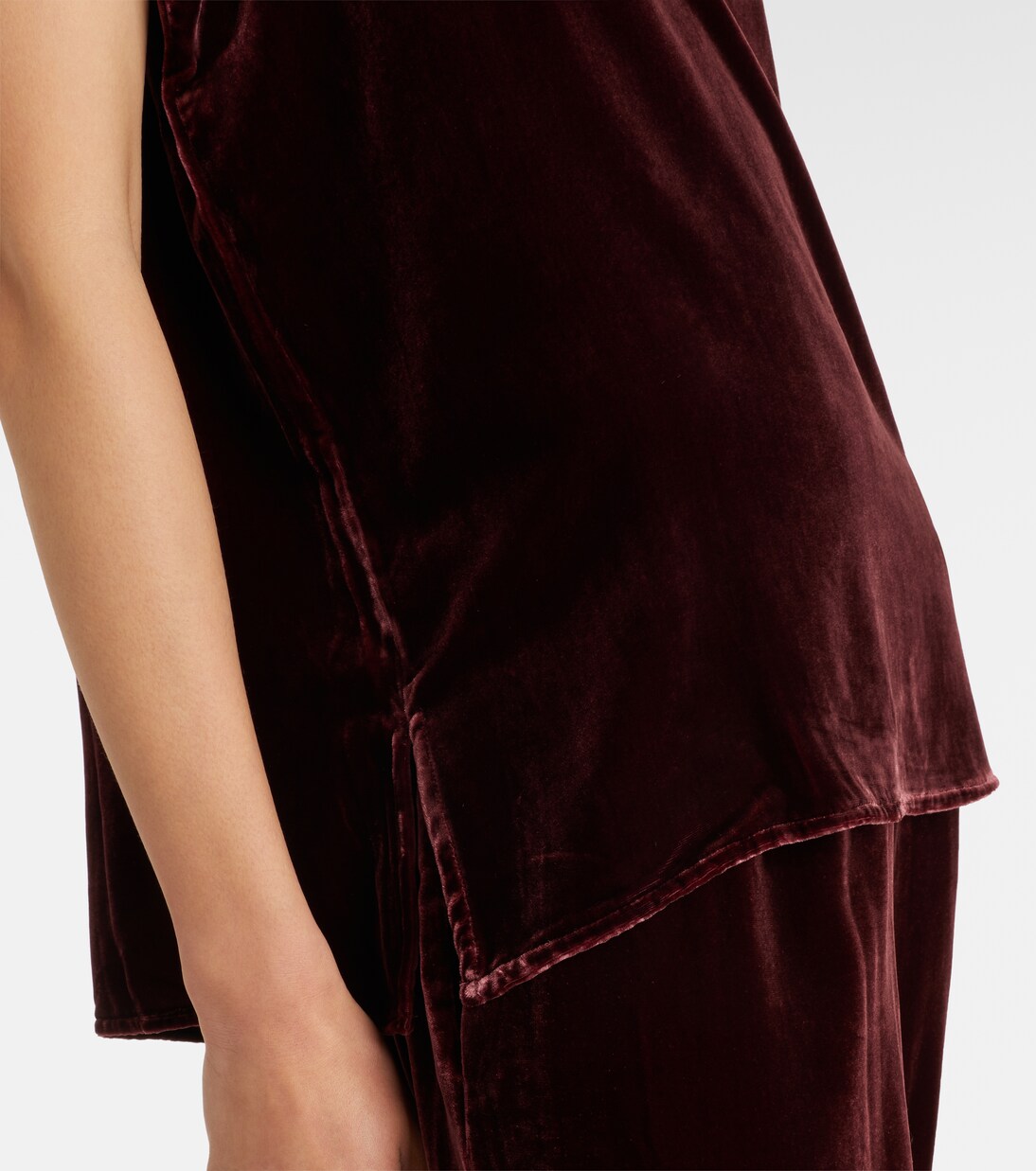 Trento velvet tank top | Asceno