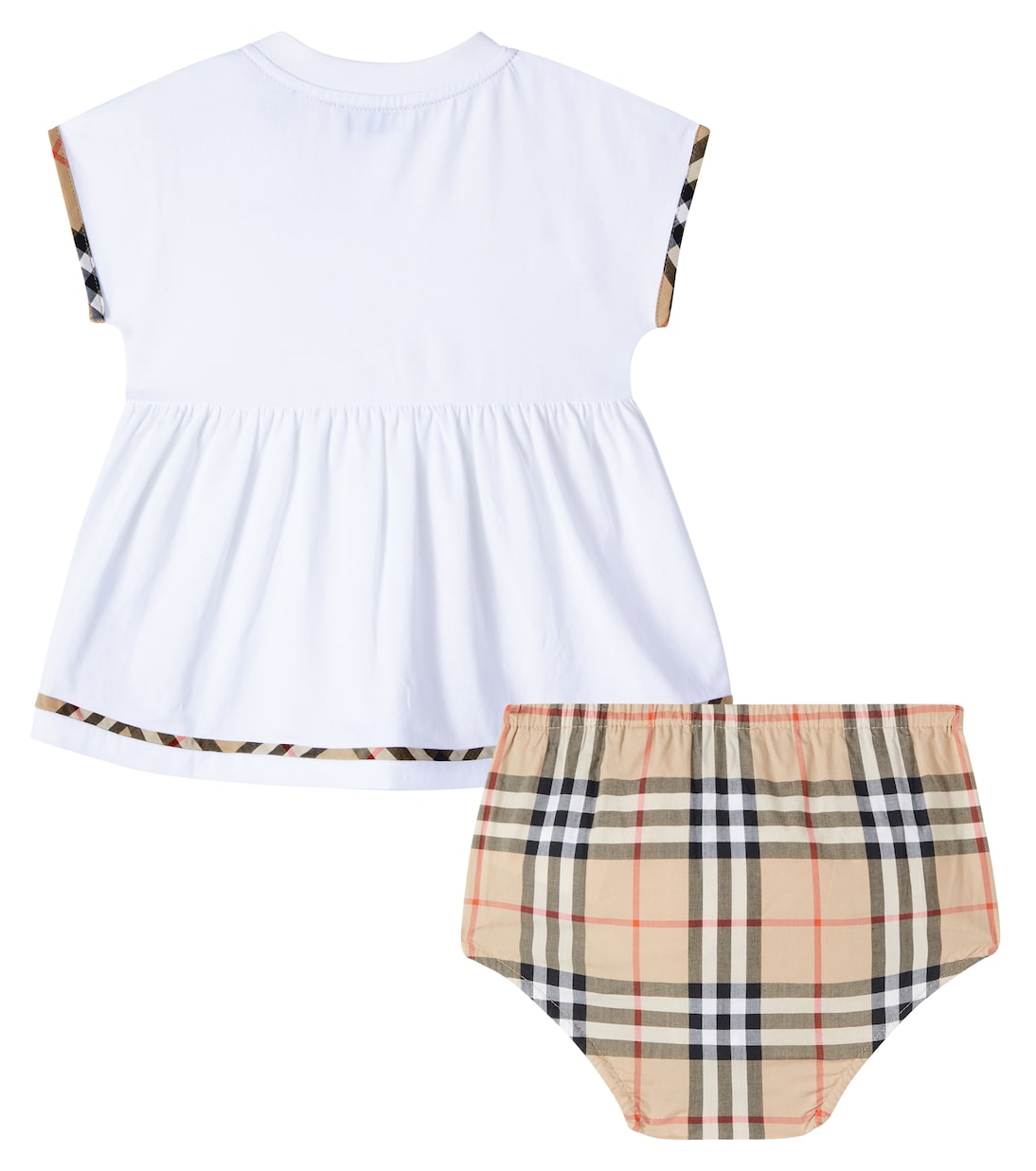 Baby Set Burberry Check aus Kleid und Höschen | Burberry Kids