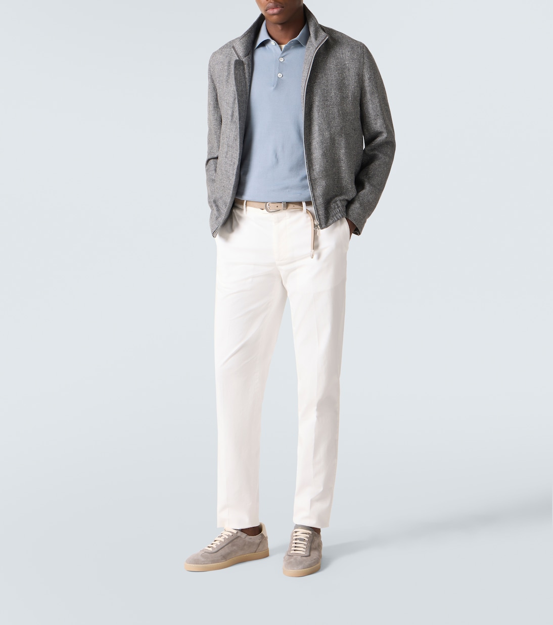 Jacke aus Seide, Leinen und Wolle | Brunello Cucinelli