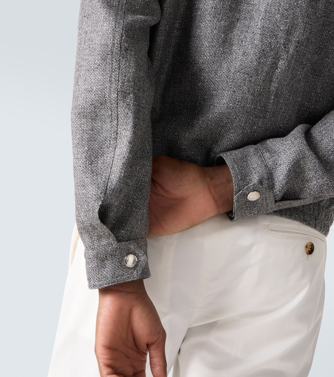 Jacke aus Seide, Leinen und Wolle | Brunello Cucinelli