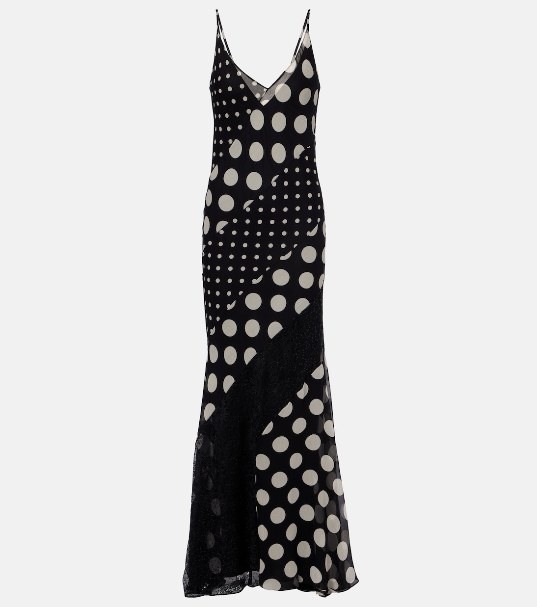 Polka-dot silk maxi dress | Nina Ricci
