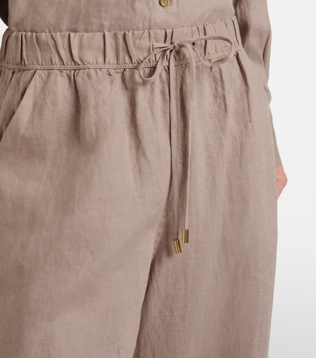 Zakynthos linen wide-leg pants | Heidi Klein