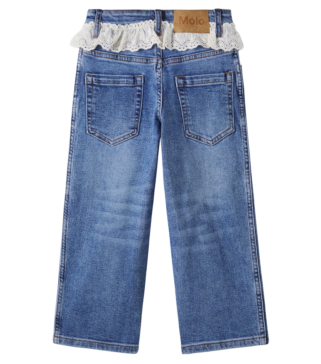 Aiden lace-trimmed jeans | Molo