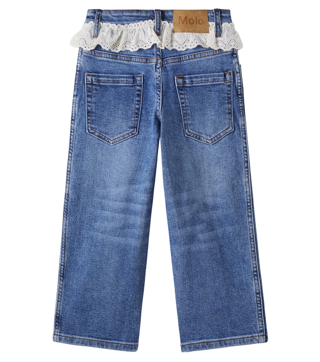 Aiden lace-trimmed jeans | Molo