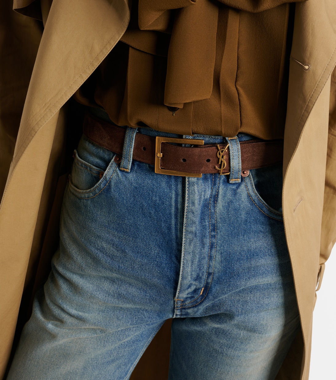 Cassandre suede belt | Saint Laurent