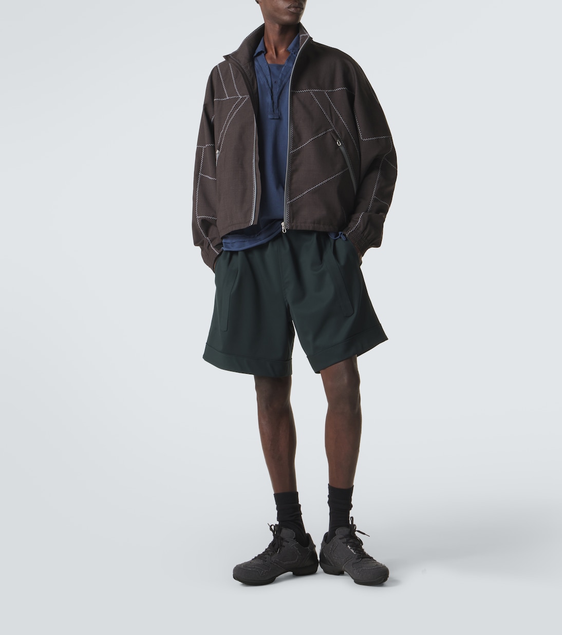 Kyan wool-blend shorts | Kiko Kostadinov