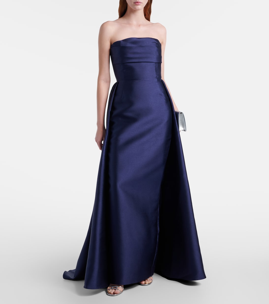 Strapless satin gown | Solace London