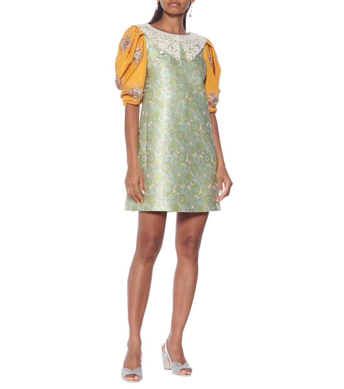Miniabito in broccato | Miu Miu