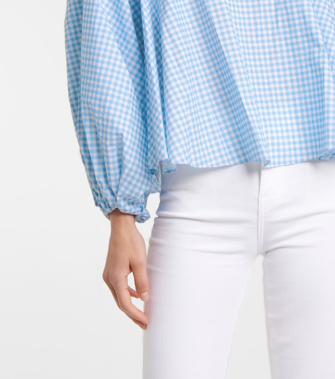 Everly gingham cotton-blend blouse | Caroline Constas
