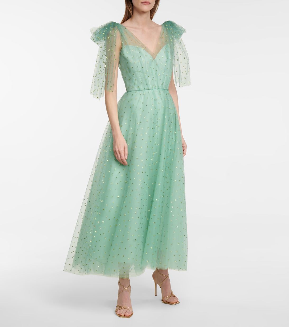 Verzierte Robe aus Tüll | Monique Lhuillier