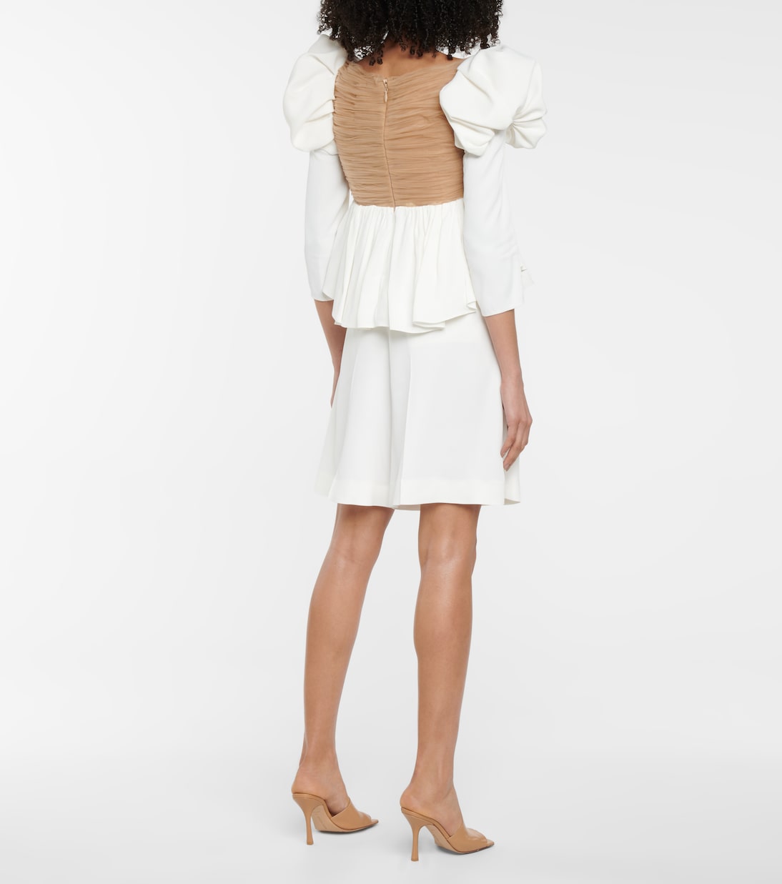 Kim satin peplum top | Khaite