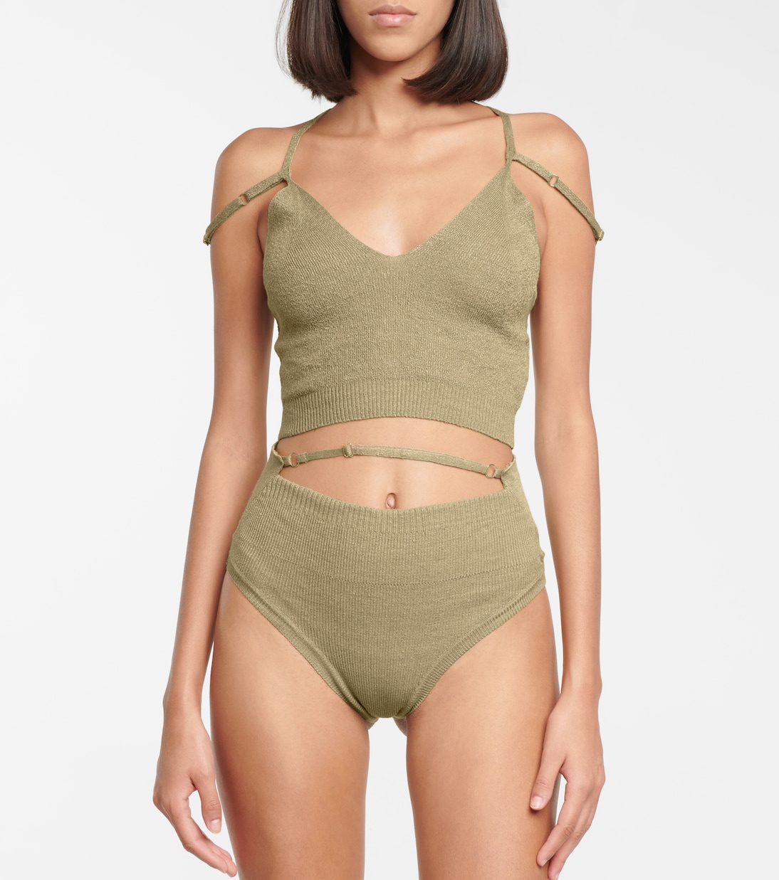 Culottes Picchu in misto lino a coste | Jacquemus