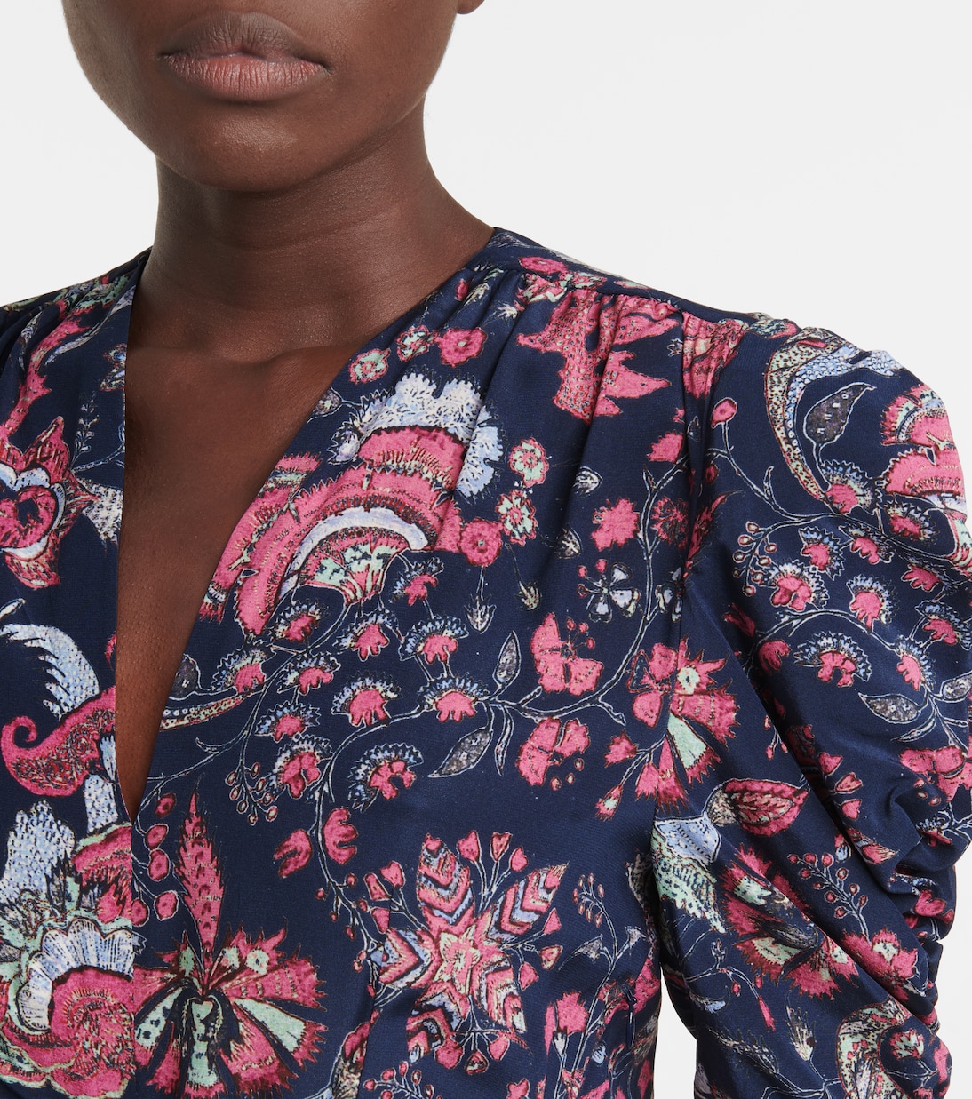 Celina floral stretch-silk minidress | Isabel Marant