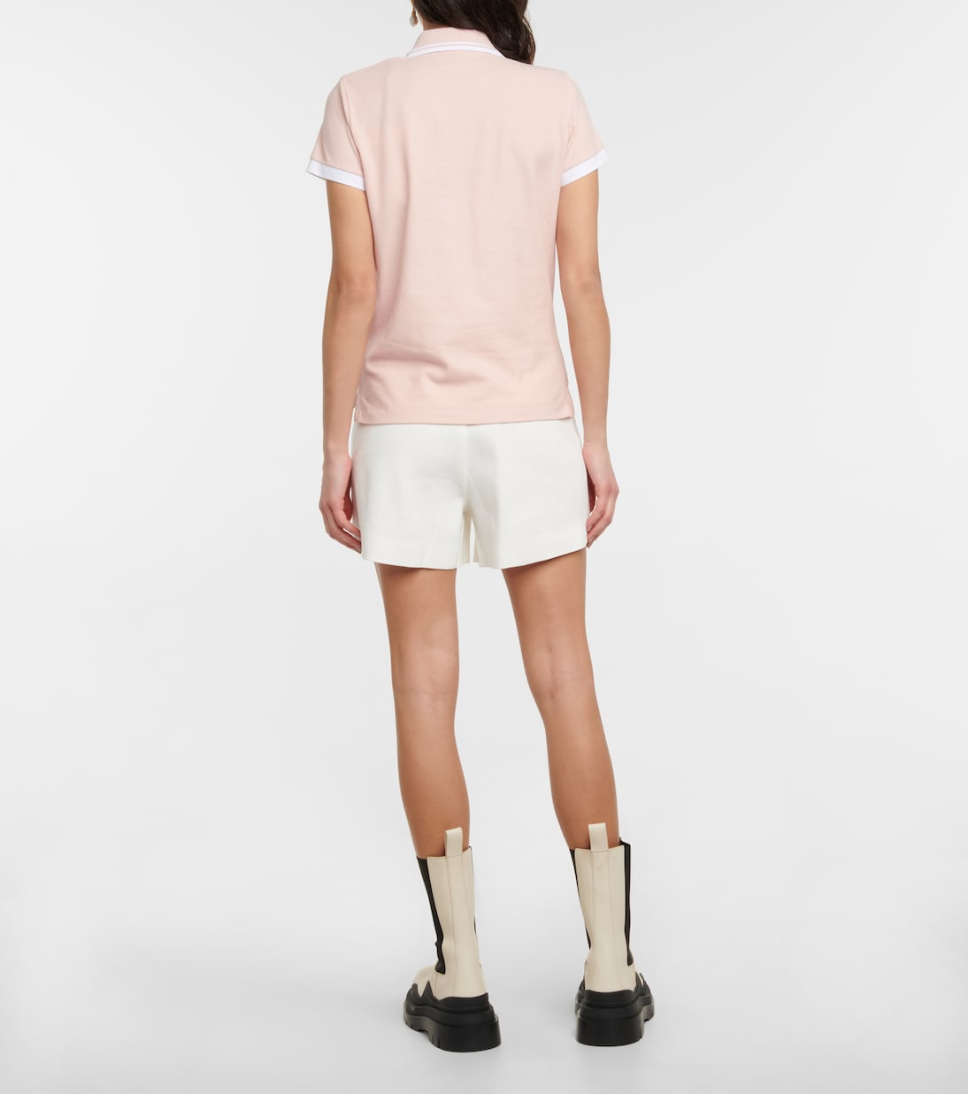 Cotton piqué polo shirt | Moncler