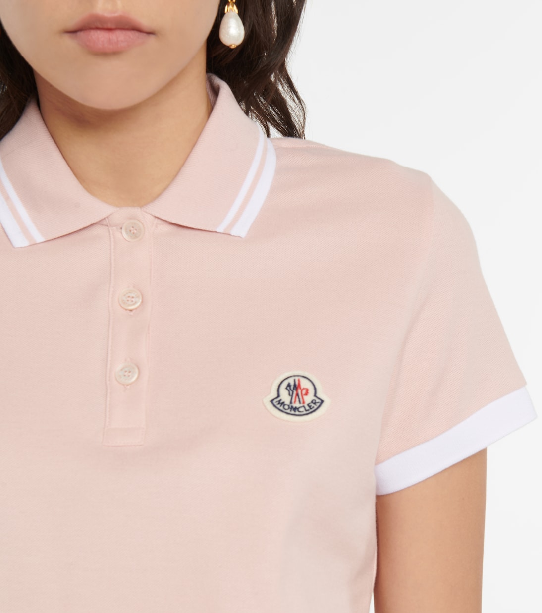 Cotton piqué polo shirt | Moncler