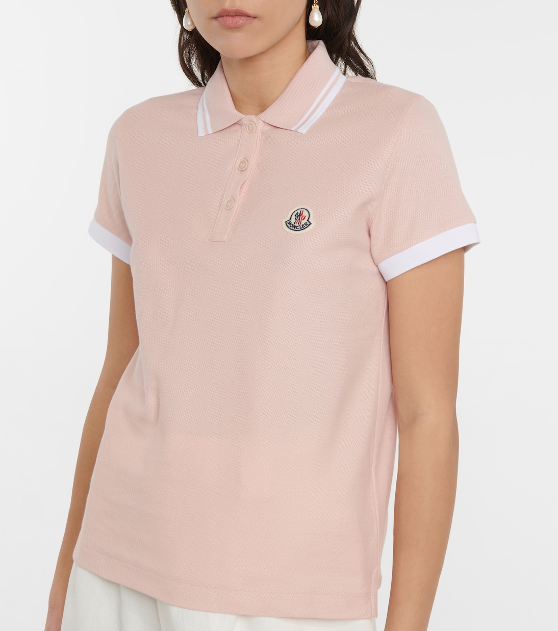 Cotton piqué polo shirt | Moncler