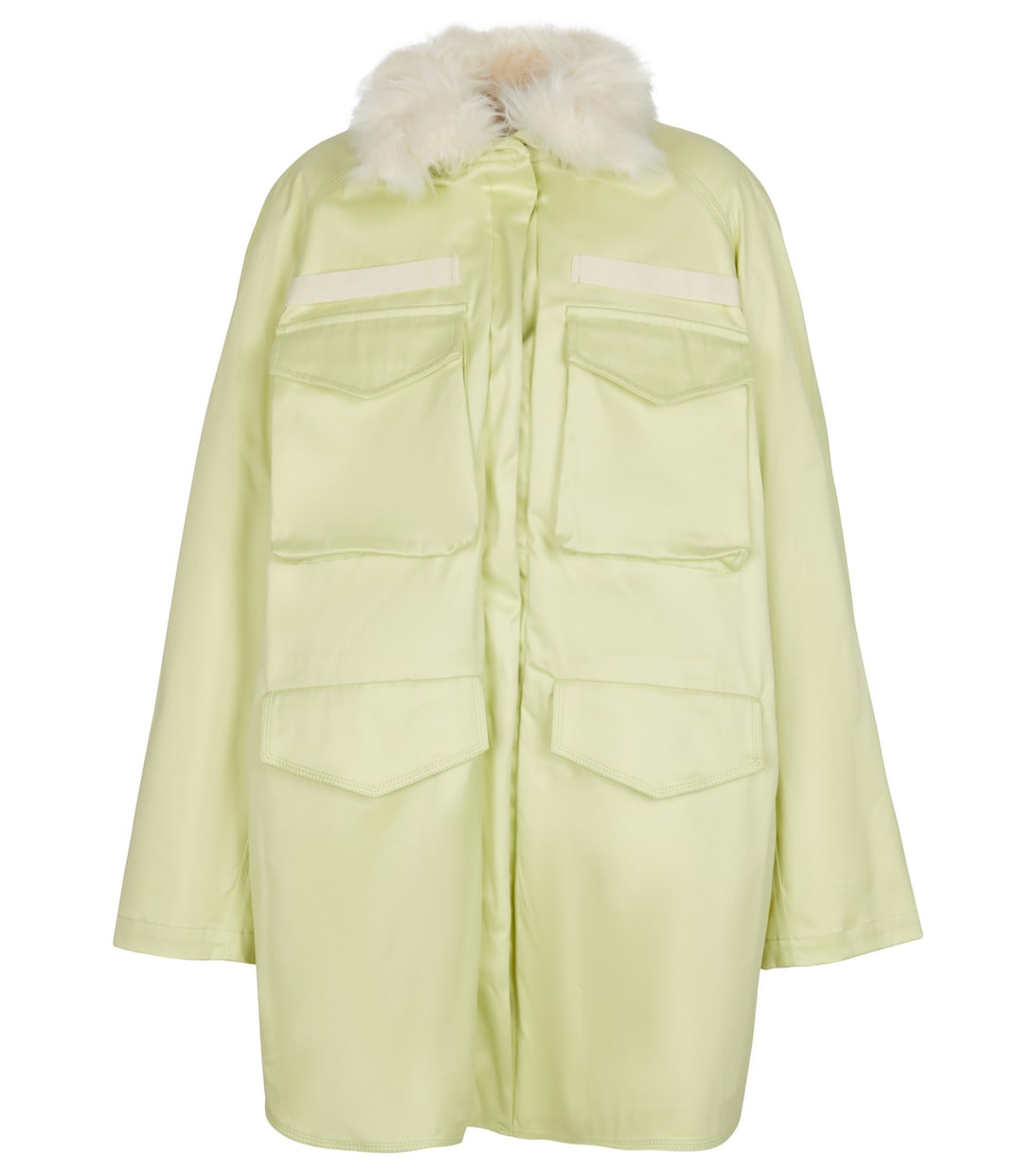 Parka Janet con detalle de pelo sintético | The Attico