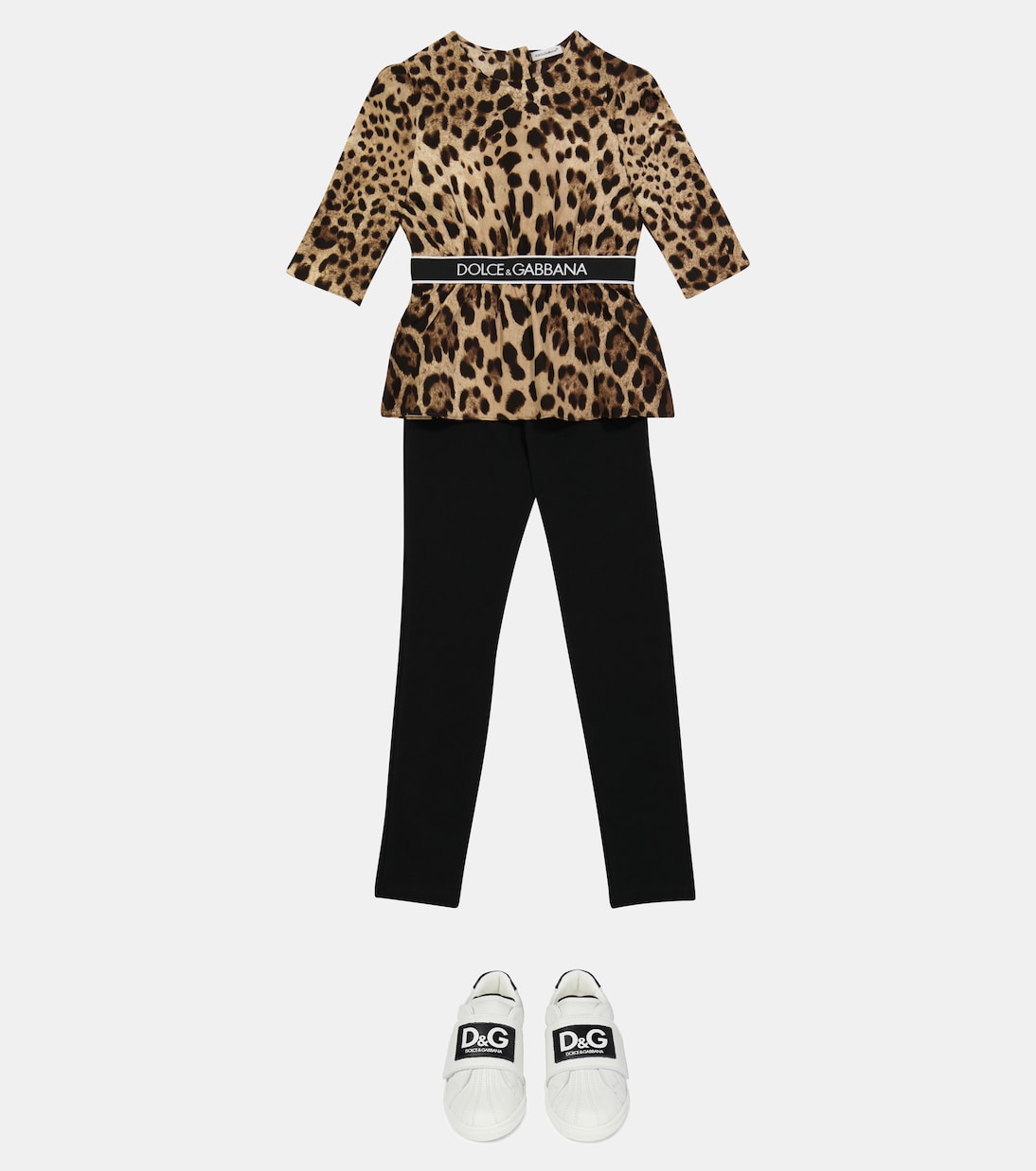 Bedrucktes Top aus einem Seidengemisch | Dolce&Gabbana Kids