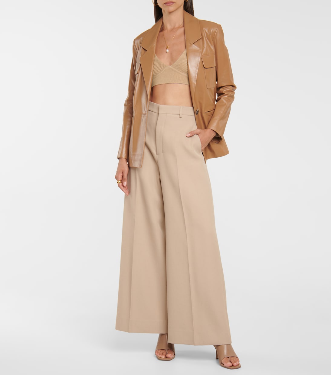Bralette Aeris in misto cotone e lana a coste | Simkhai