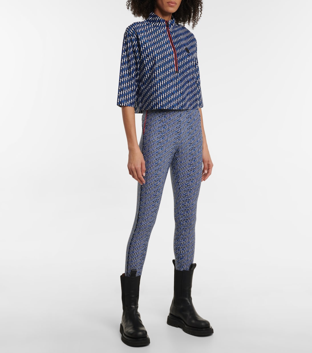 Leggings de tiro alto estampados | Moncler Grenoble