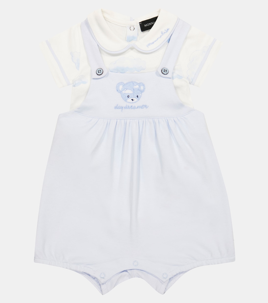Bébé – Ensemble body et salopette en coton | Monnalisa